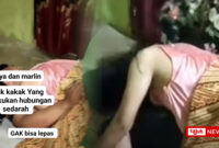 Tangkap layar video menampilkan kakak dan adik, Maya dan Marlin yang terlibat dalam skandal seks aneh yang menyebabkan mereka terkunci (gancet). Foto: YouTube Mamaz Karyo/X